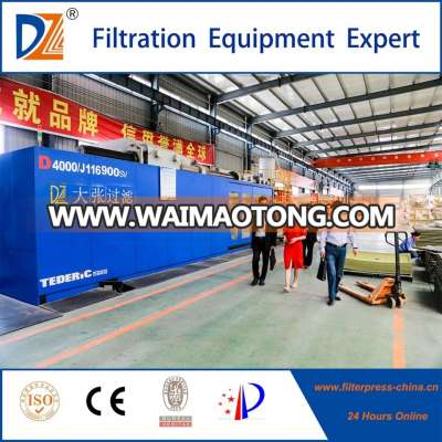 Automatic Hydraulic Chamber Filter Press/Sludge Dewatering Filter Press Equipment